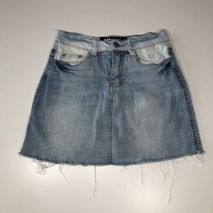 Dollhouse Frayed Denim Skirt